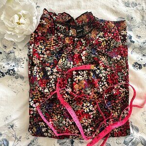 XL Ruffled Sleeve Fall Blouse